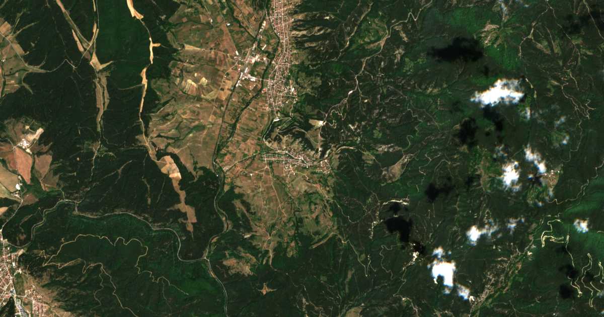 Hartă satelitară: Gorno Kraiște