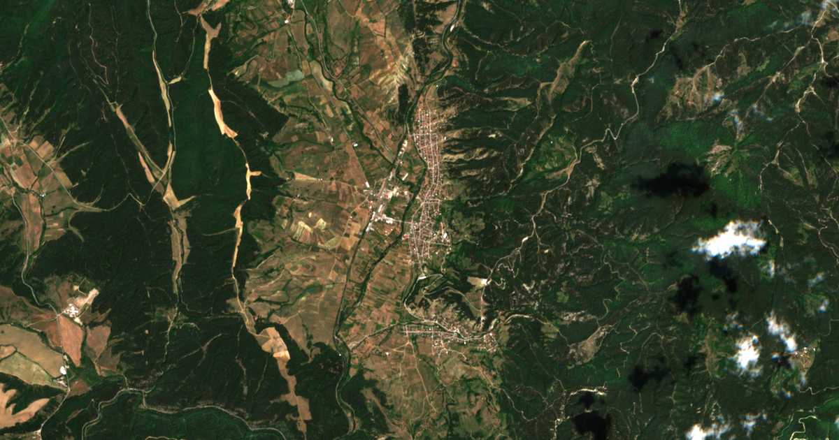 Hartă satelitară: Kraiște