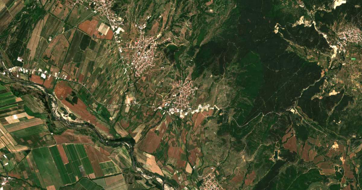 Hartă satelitară: Dăbnița