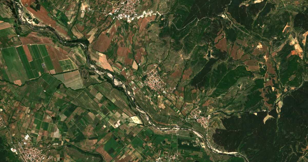 Hartă satelitară: Hvosteane