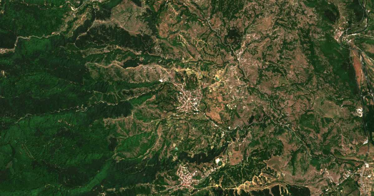 Hartă satelitară: Kornița