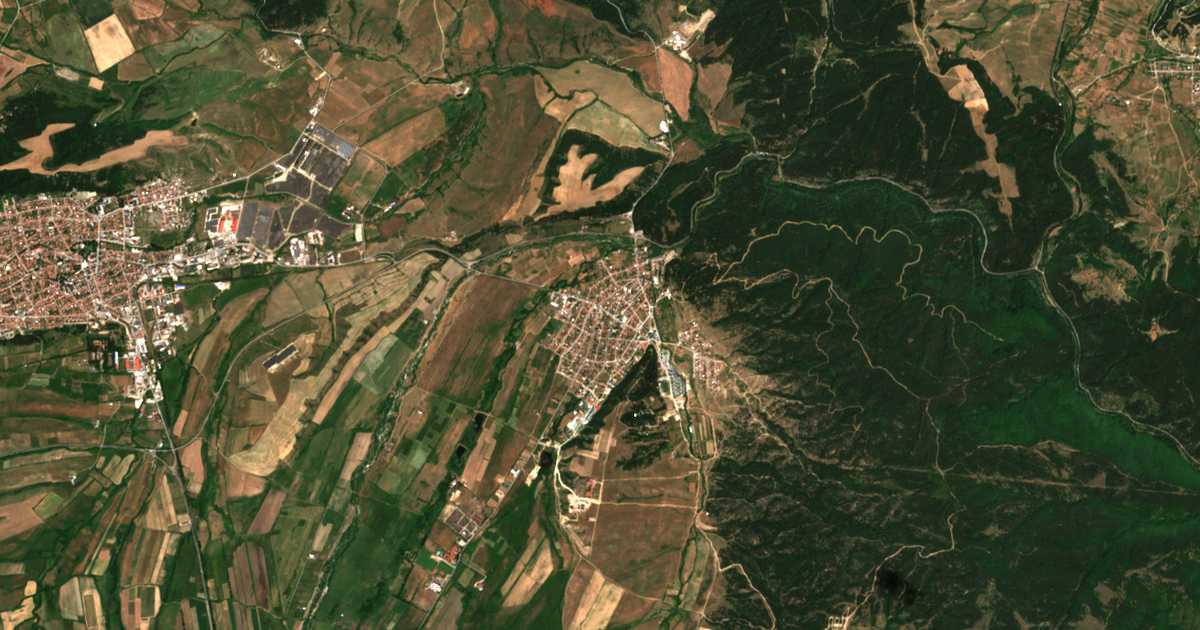 Hartă satelitară: Banea