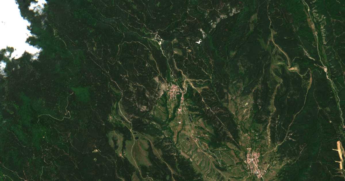 Hartă satelitară: Dobărsko