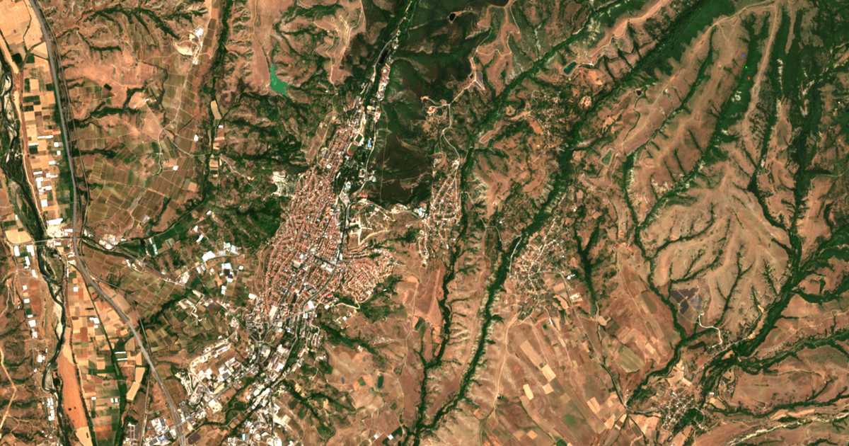 Hartă satelitară: Polenița