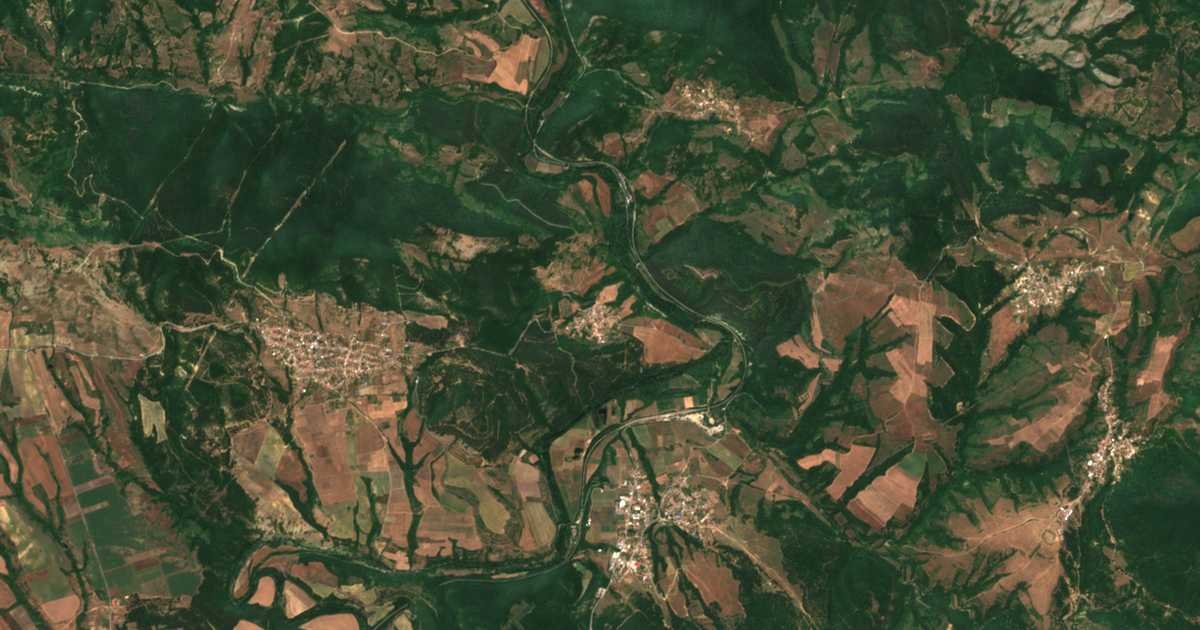 Hartă satelitară: Vișna