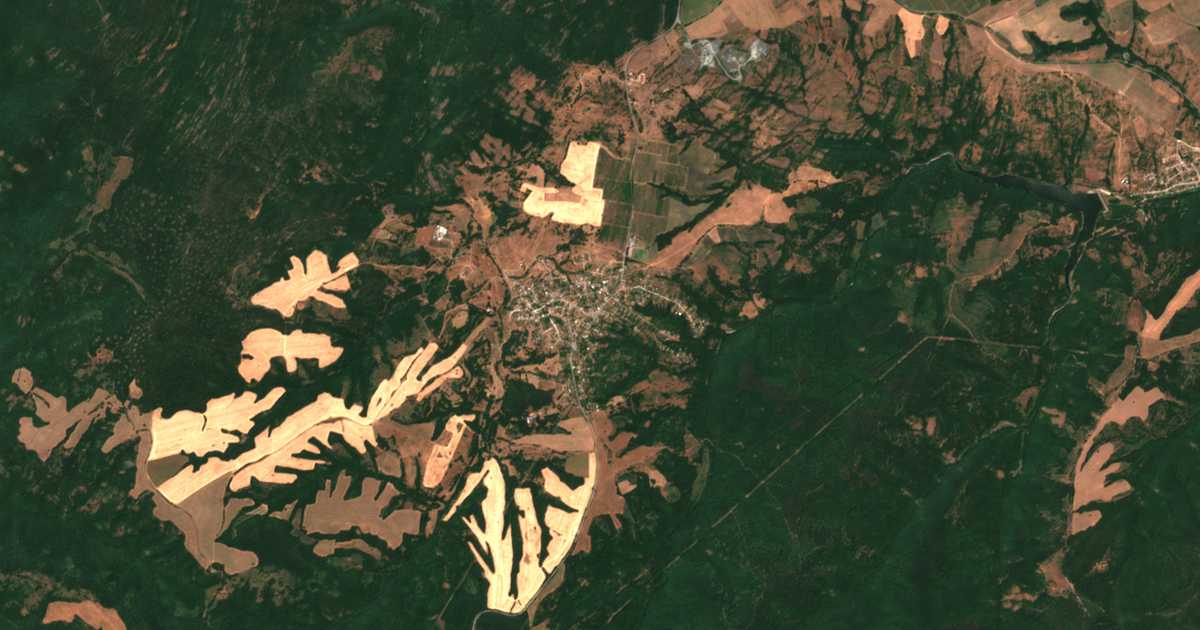 Hartă satelitară: Krușeveț