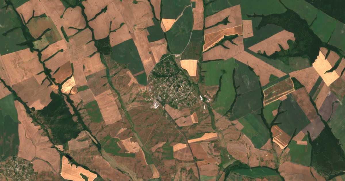 Hartă satelitară: Diulevo