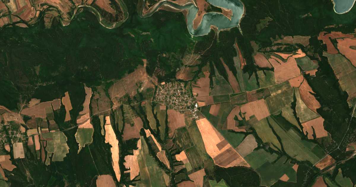 Hartă satelitară: Podvis