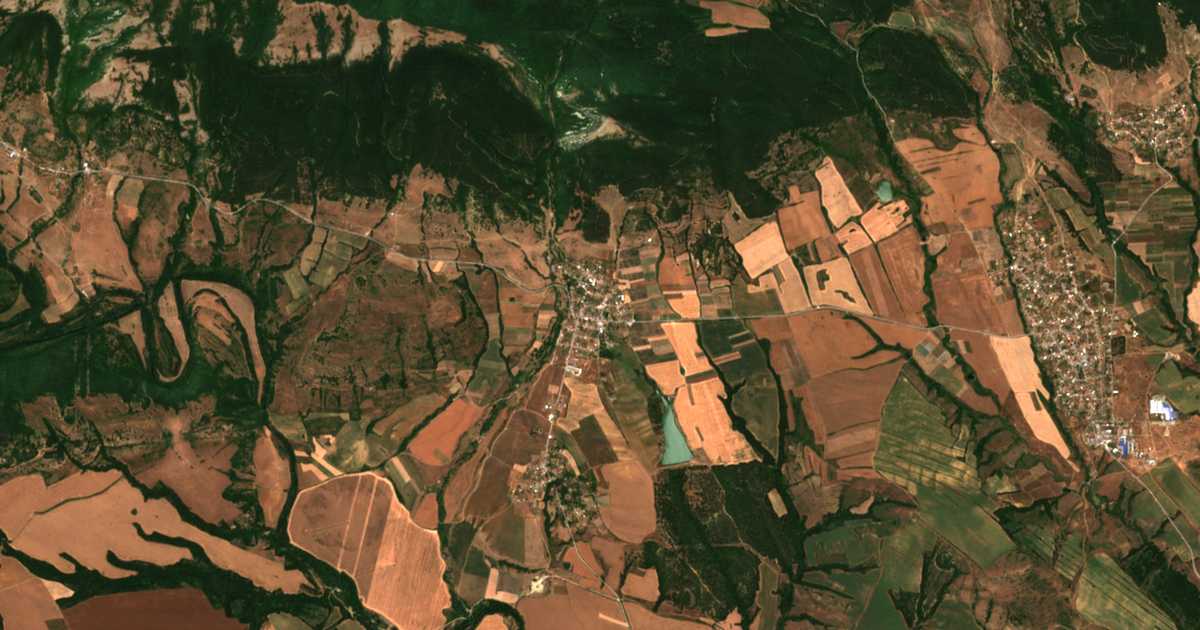 Hartă satelitară: Săedinenie