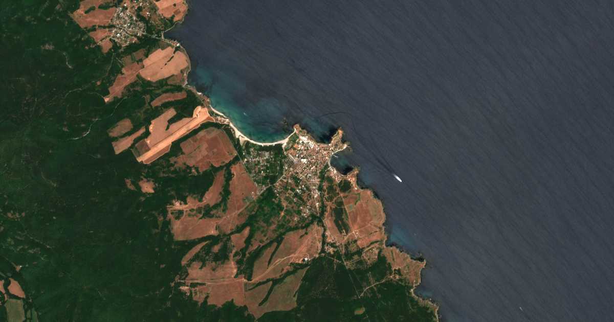 Hartă satelitară: Ahtopol