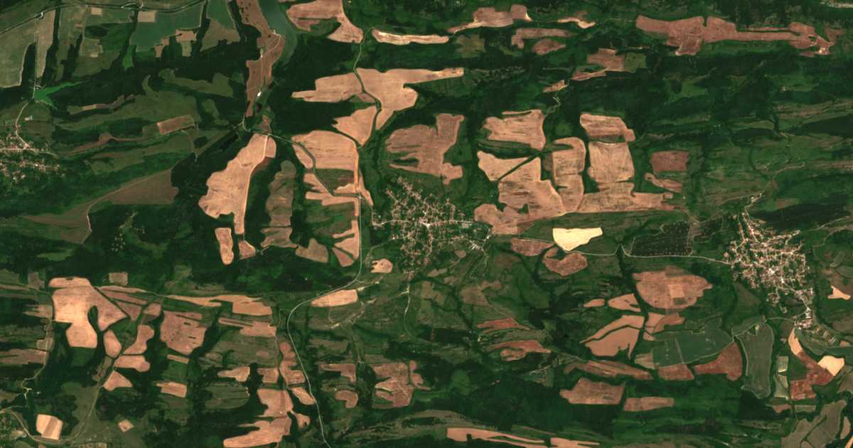 Hartă satelitară: Burea