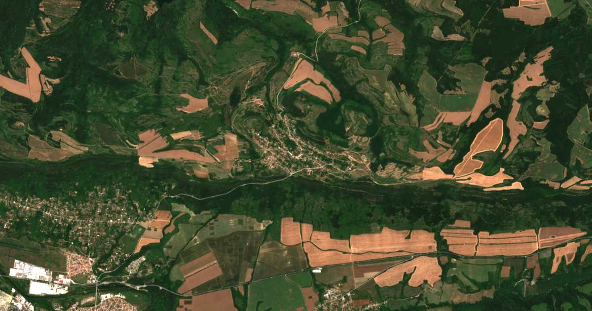 Hartă satelitară: Krușevo