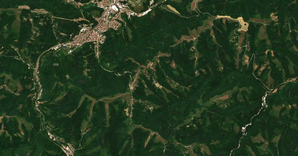 Hartă satelitară: Milevți