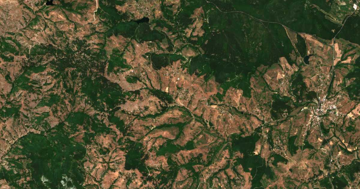 Hartă satelitară: Vodaci