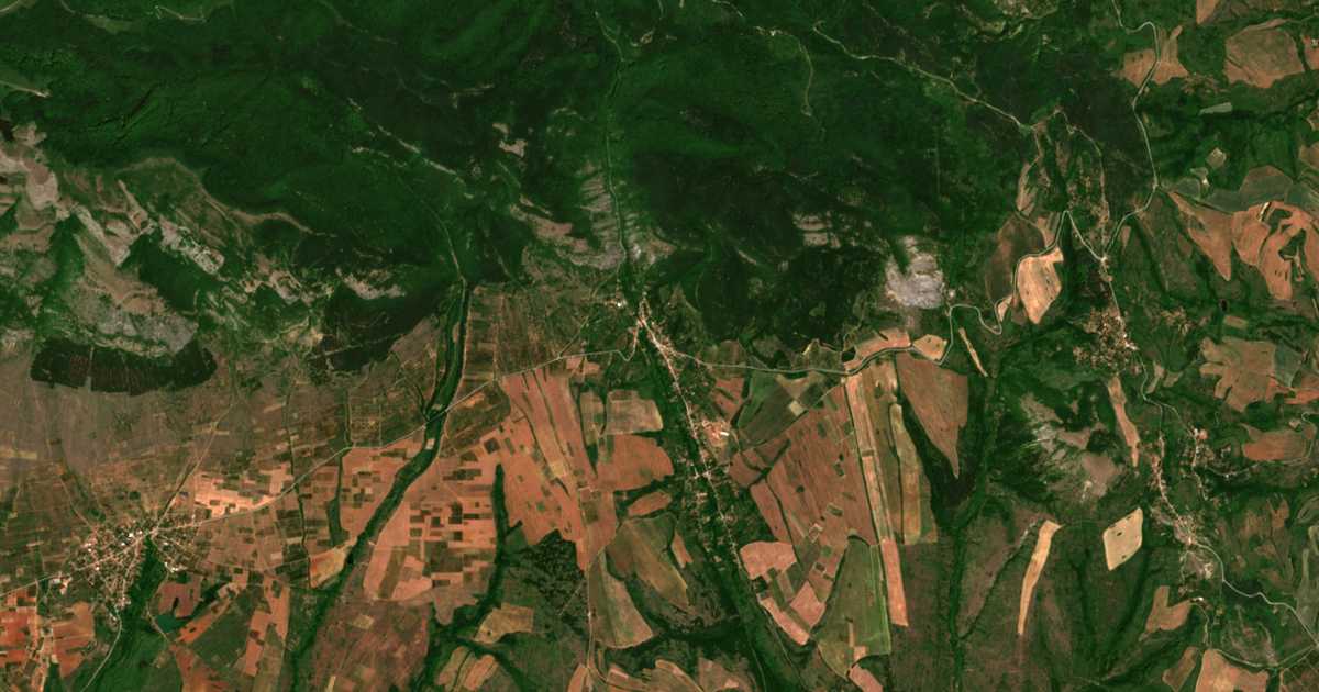 Hartă satelitară: Gorna Koznița