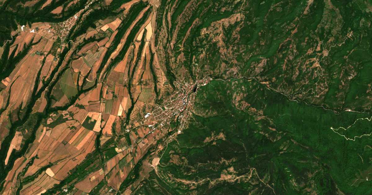 Hartă satelitară: Rila
