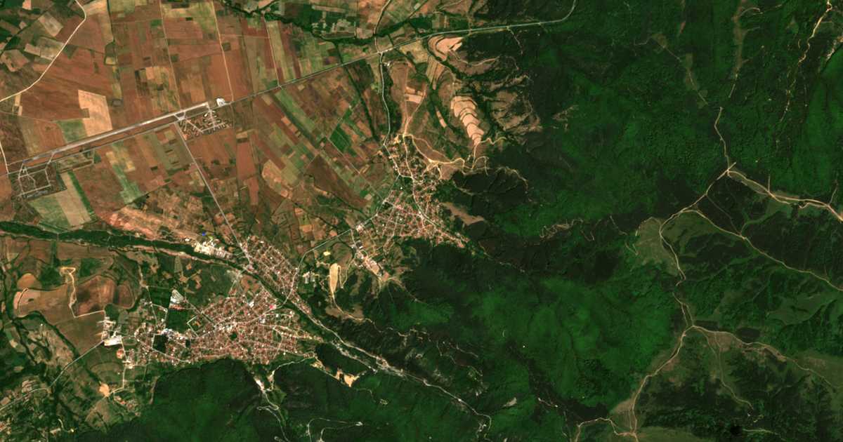 Hartă satelitară: Saparevo