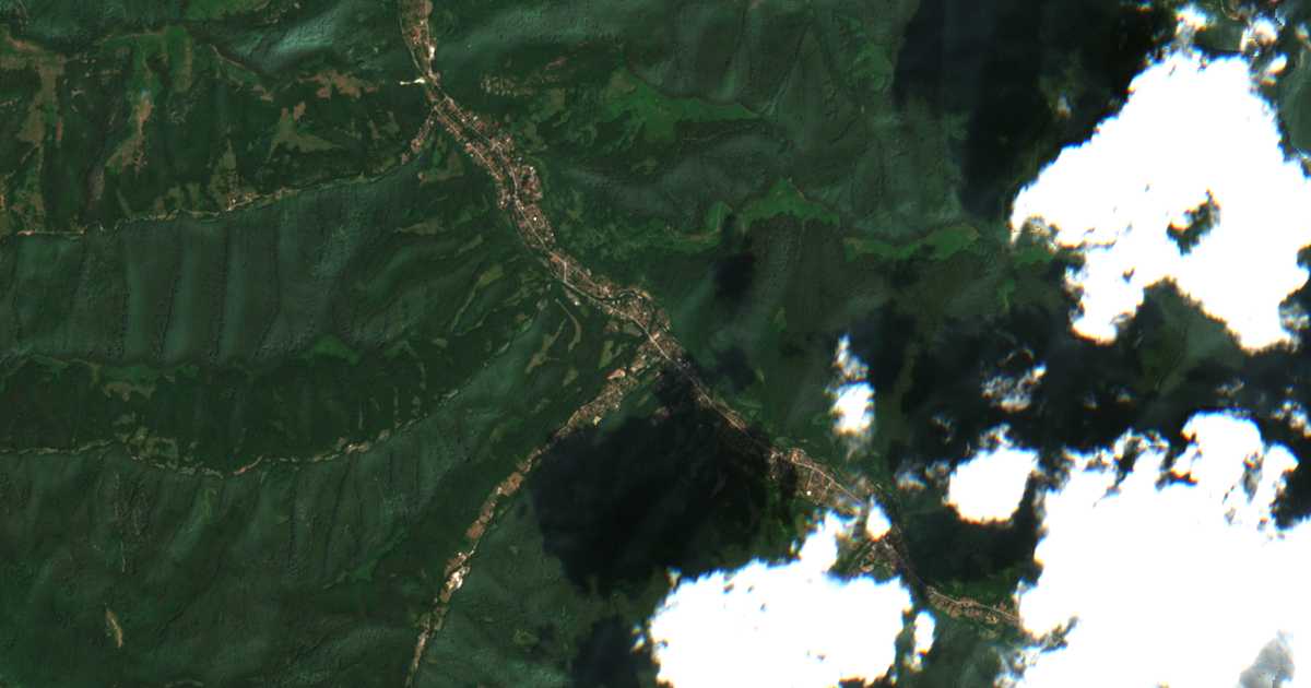 Hartă satelitară: Ribarița