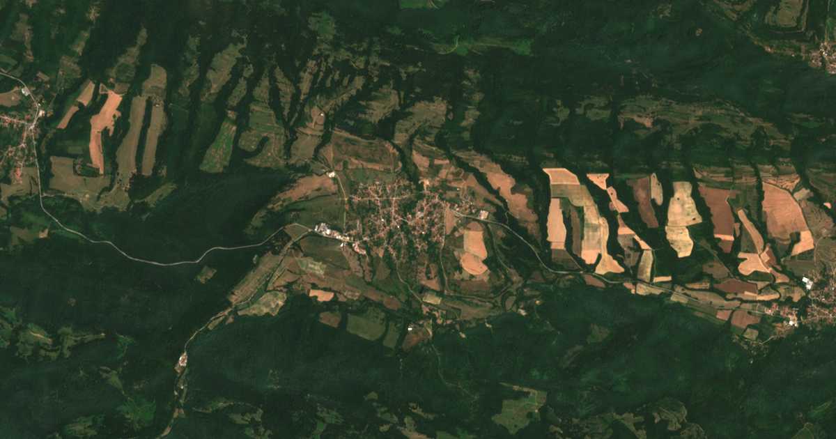 Hartă satelitară: Borima