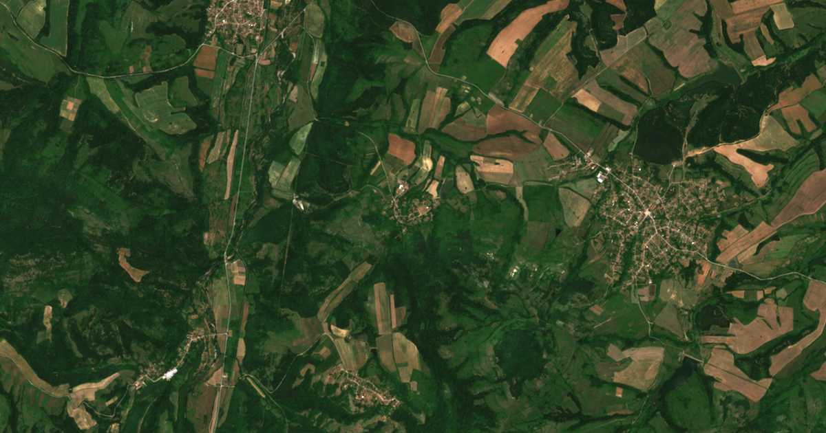 Hartă satelitară: Baliuvița