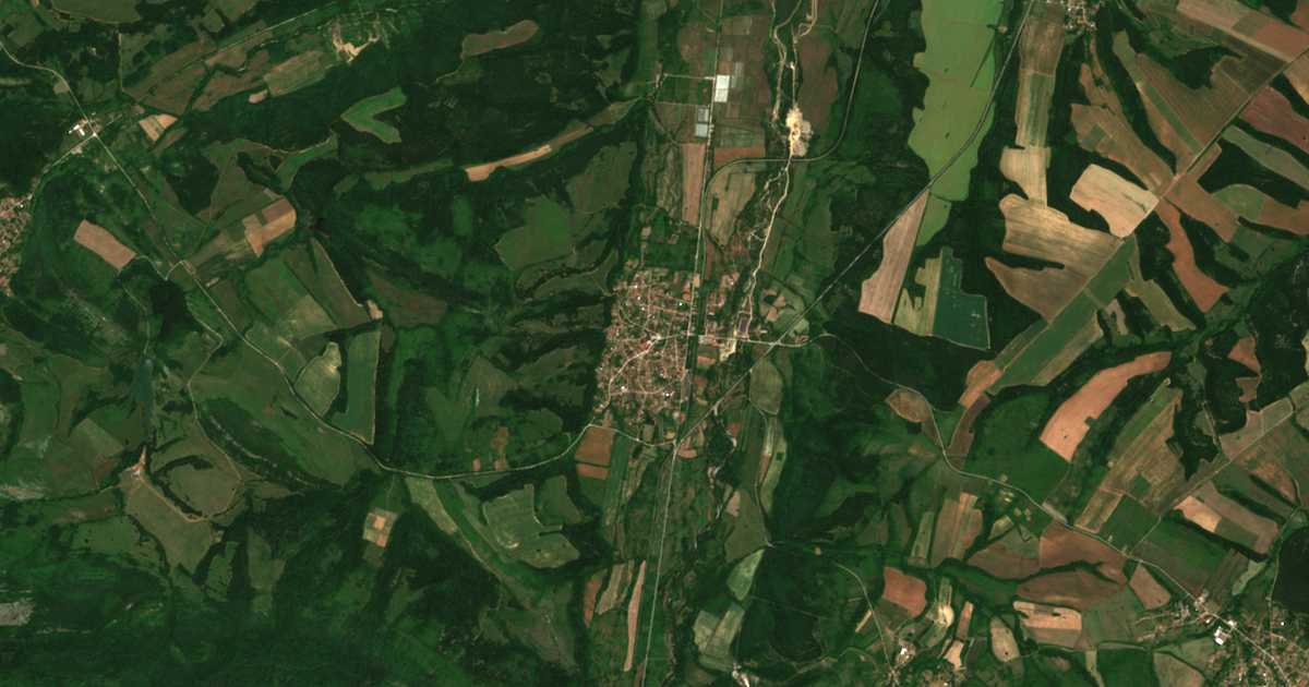 Hartă satelitară: Borovți