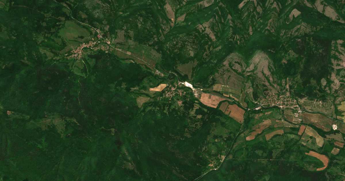 Hartă satelitară: Mitrovți