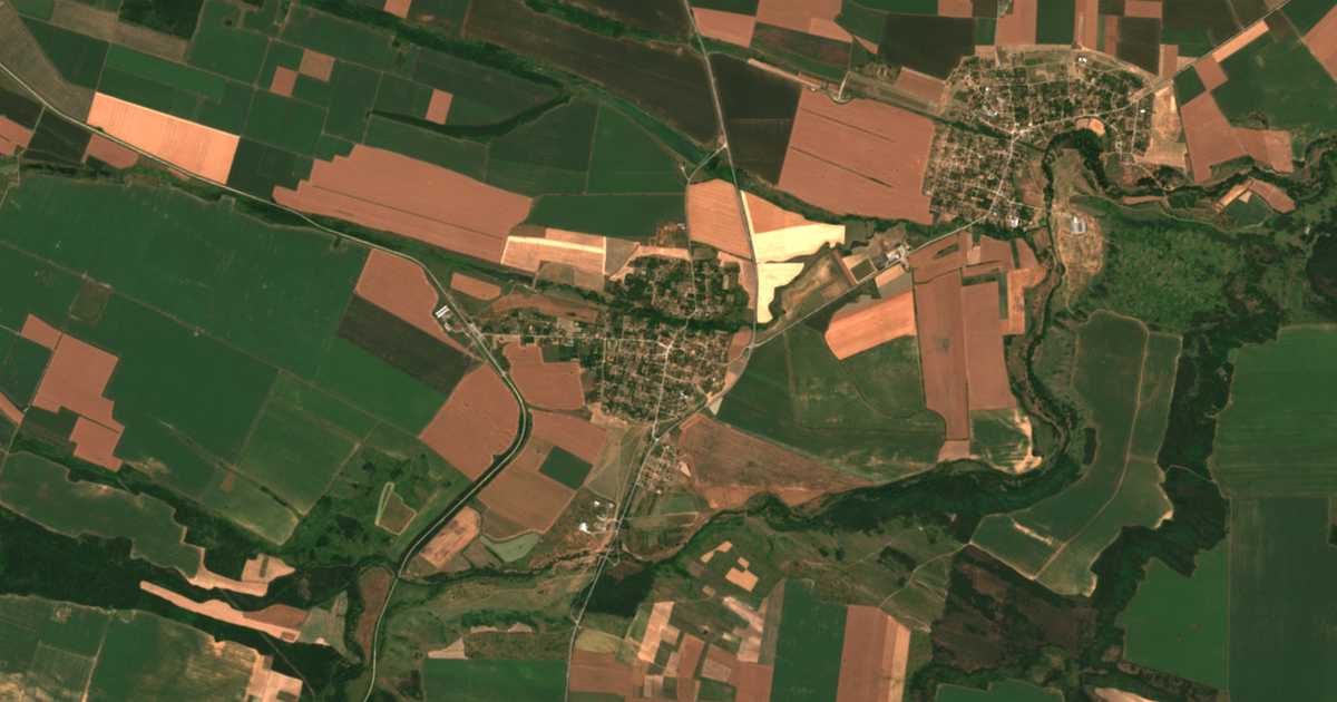Hartă satelitară: Dolno Țerovene
