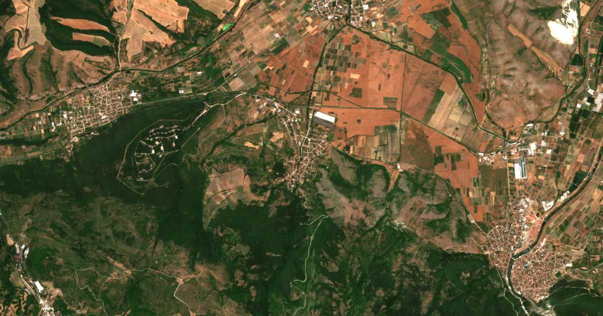 Hartă satelitară: Kozarsko