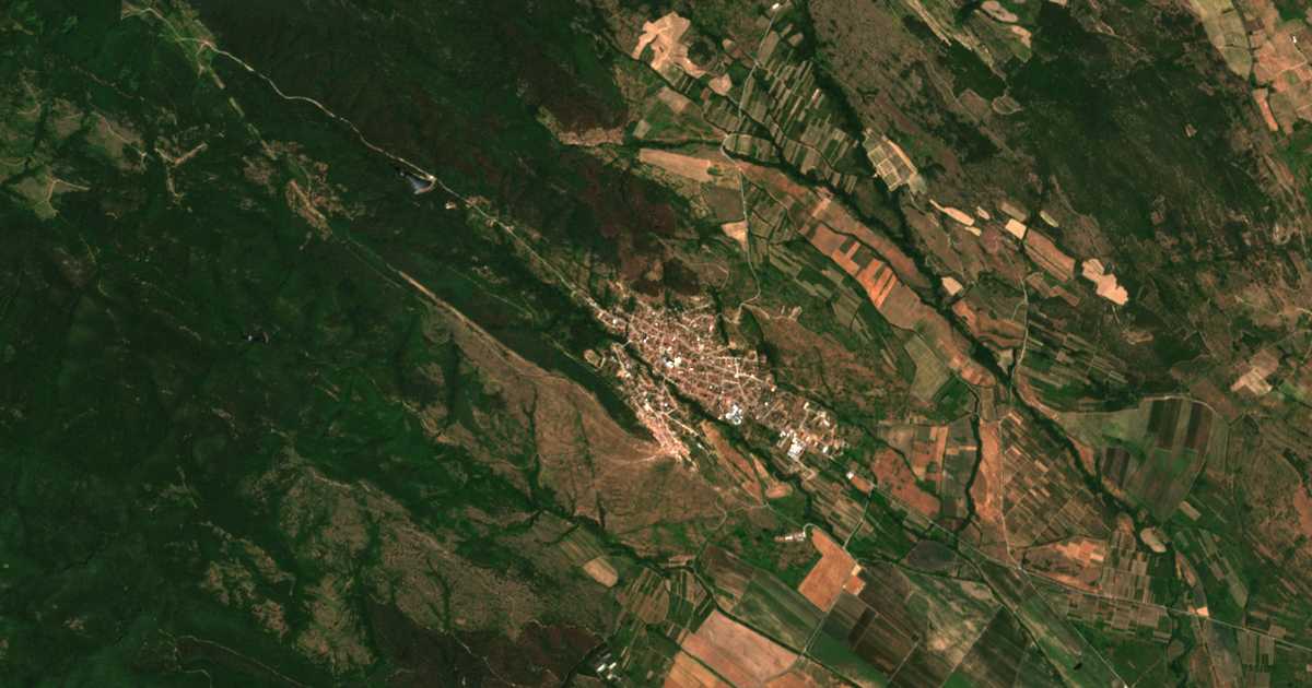 Hartă satelitară: Vetren