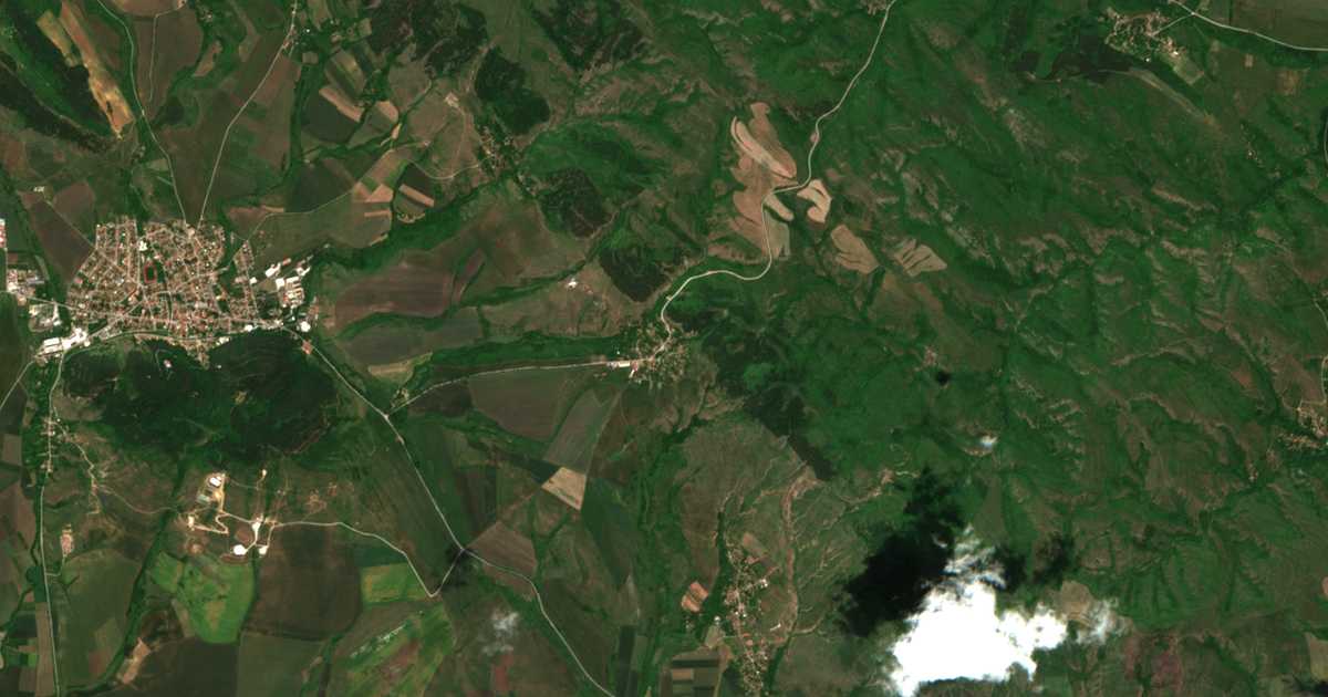Hartă satelitară: Babița
