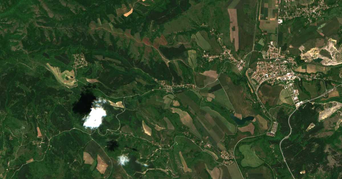Hartă satelitară: Leskoveț