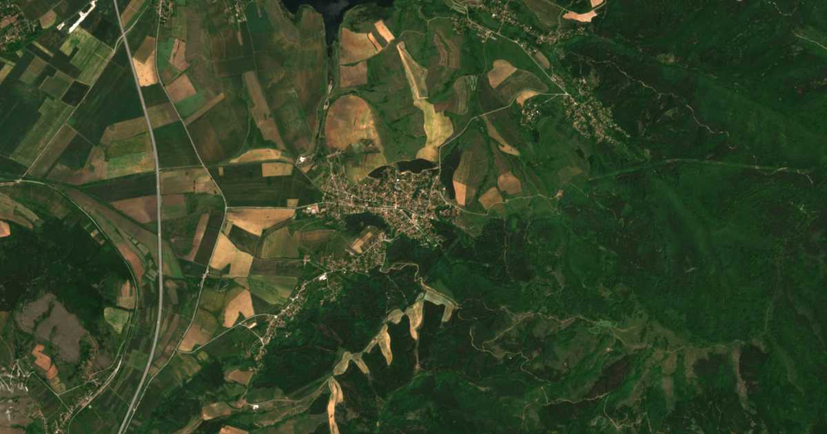 Hartă satelitară: Dren