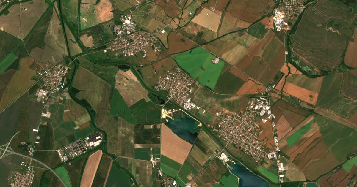 Hartă satelitară: Negovan
