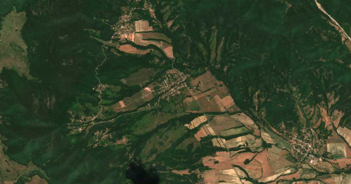 Hartă satelitară: Radotina