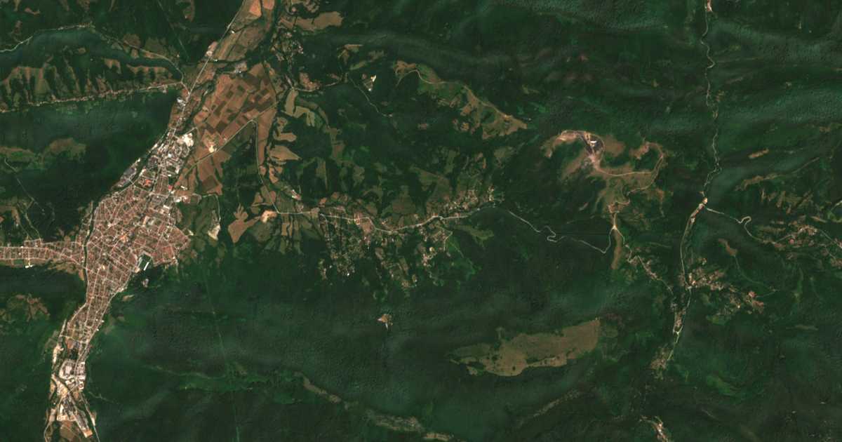 Hartă satelitară: Ribarița