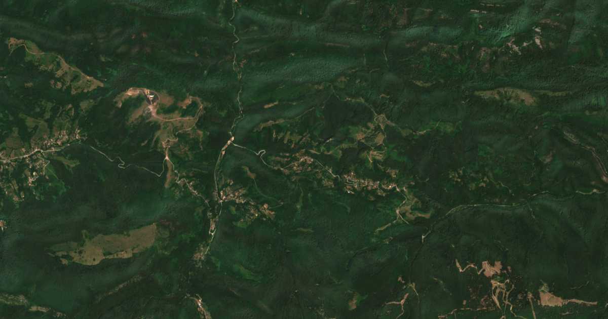 Hartă satelitară: Iamna