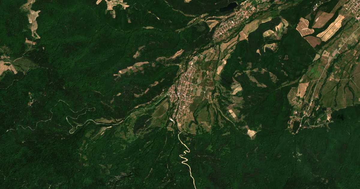 Hartă satelitară: Raduil