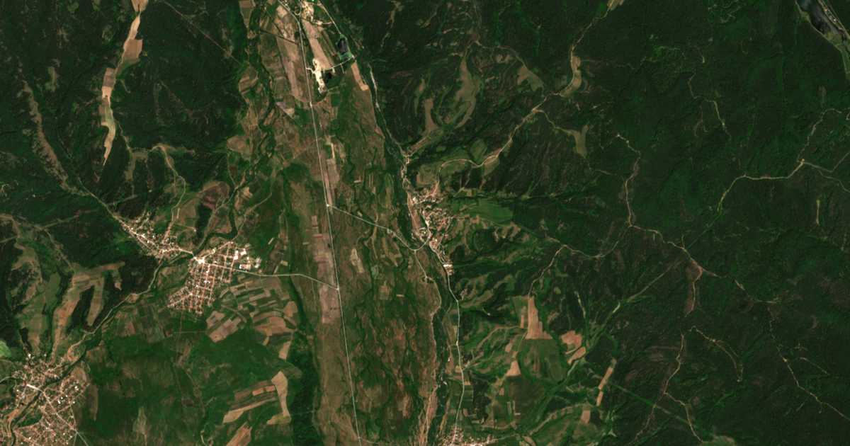 Hartă satelitară: Zlokucene