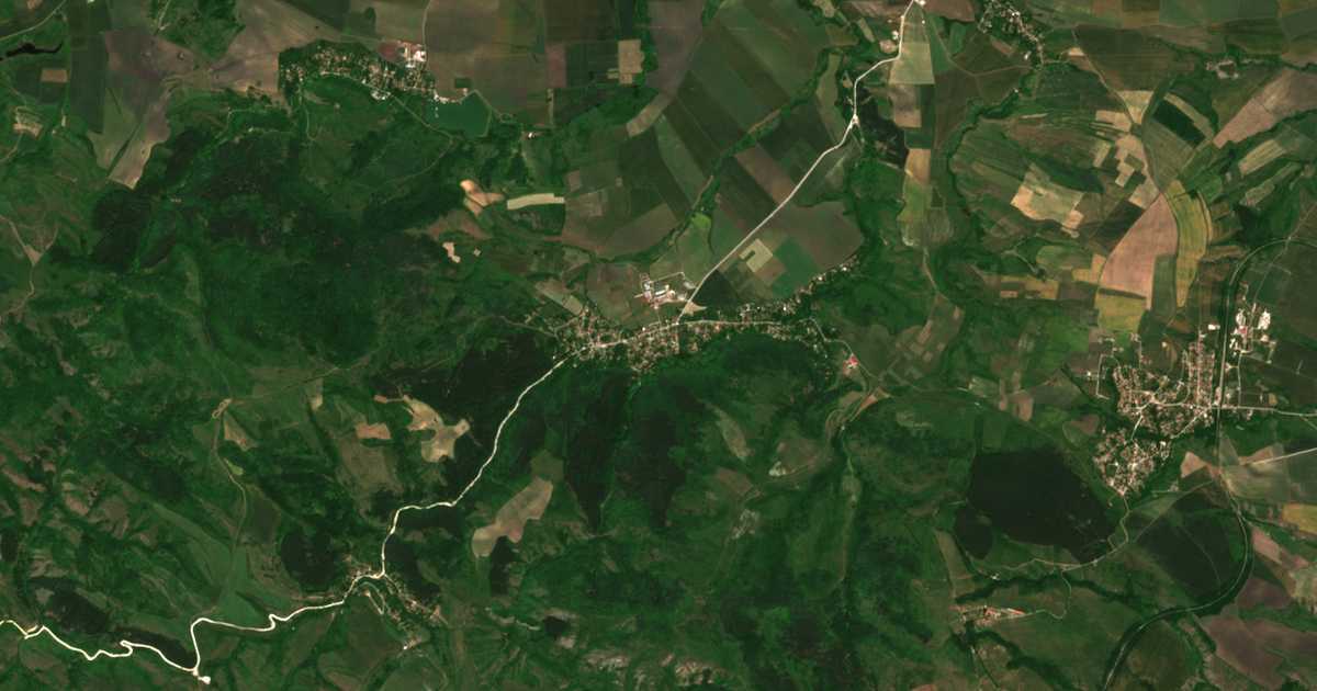 Hartă satelitară: Gălăbovți