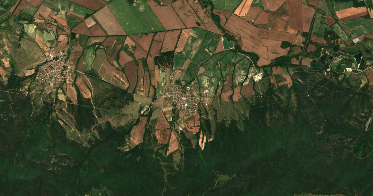 Hartă satelitară: Răjena