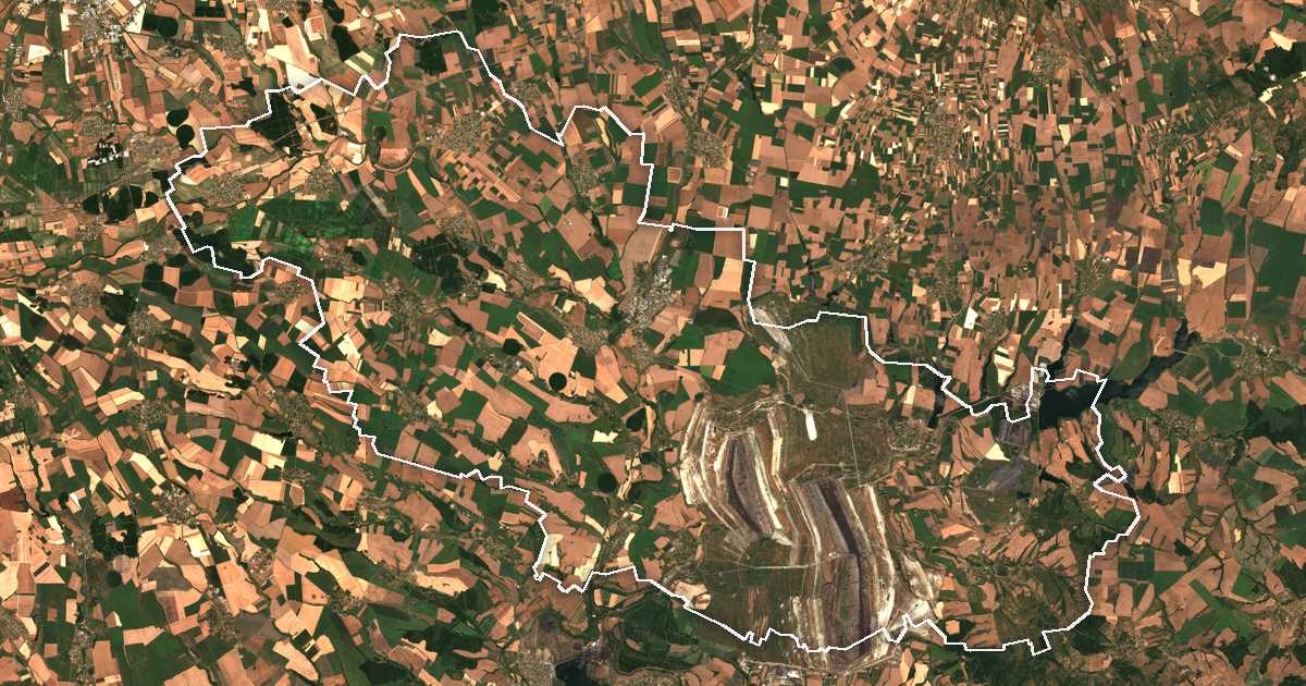 Imagine din satelit cu limita trasată: Radnevo