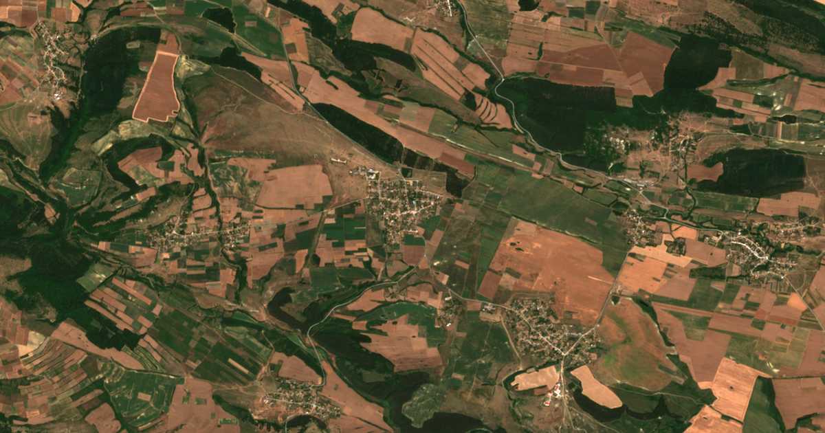 Hartă satelitară: Obitel