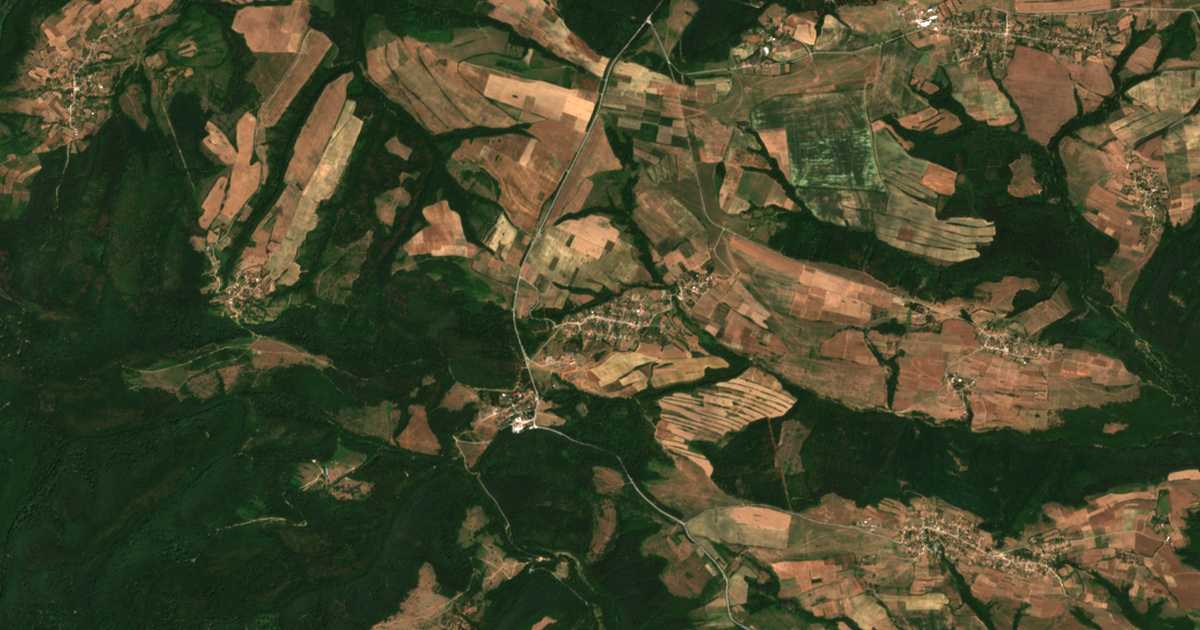 Hartă satelitară: Zelena Morava