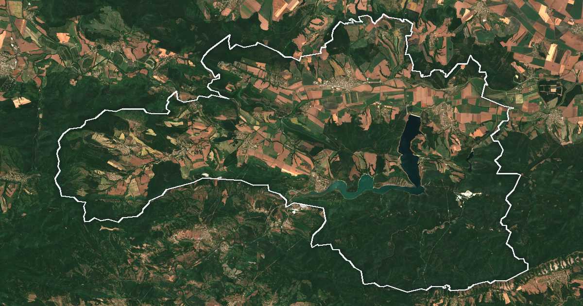 Imagine din satelit cu limita trasată: Dălgopol