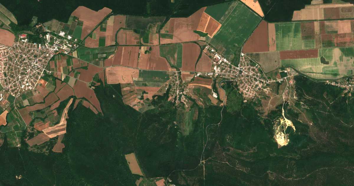 Hartă satelitară: Detelina