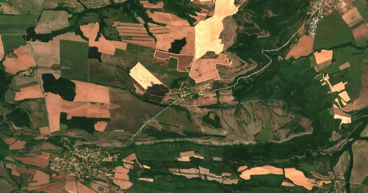 Hartă satelitară: Koevți