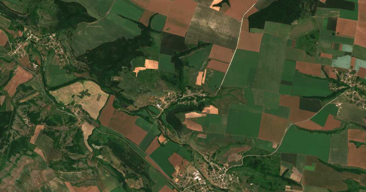 Hartă satelitară: Dobrușa