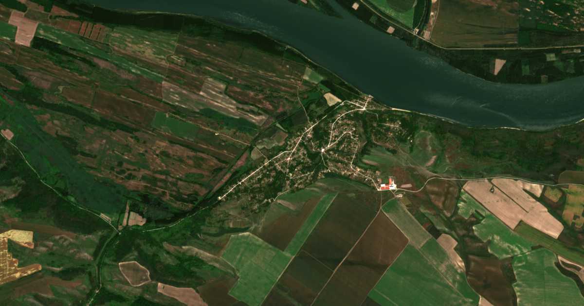 Hartă satelitară: Ostrov