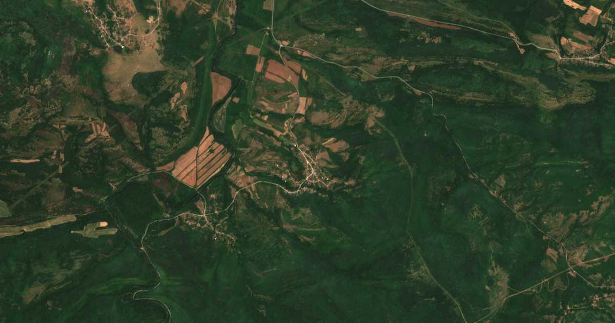 Hartă satelitară: Hubavene