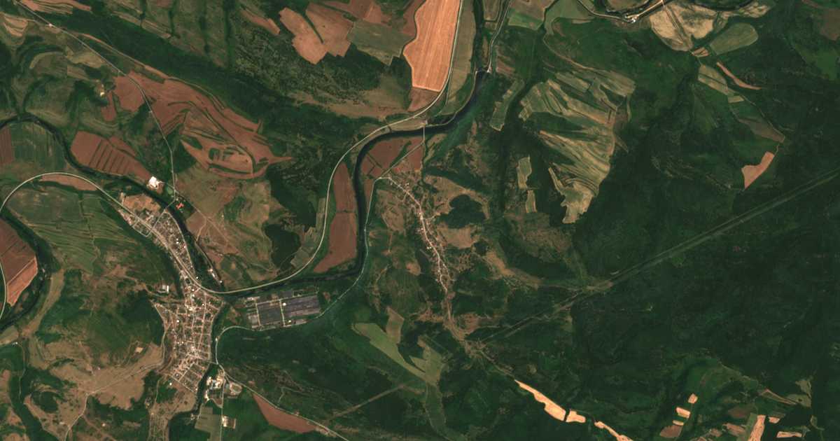 Hartă satelitară: Radovene